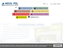 Tablet Screenshot of meva-pol.com